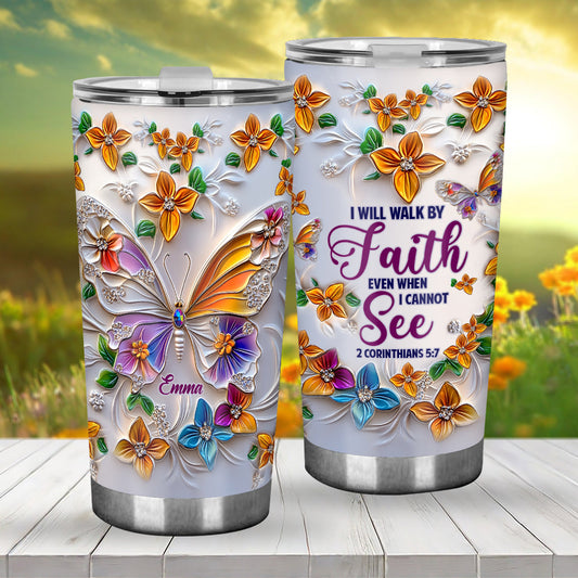 Faith Hope Love - Personalized Christian Tumbler