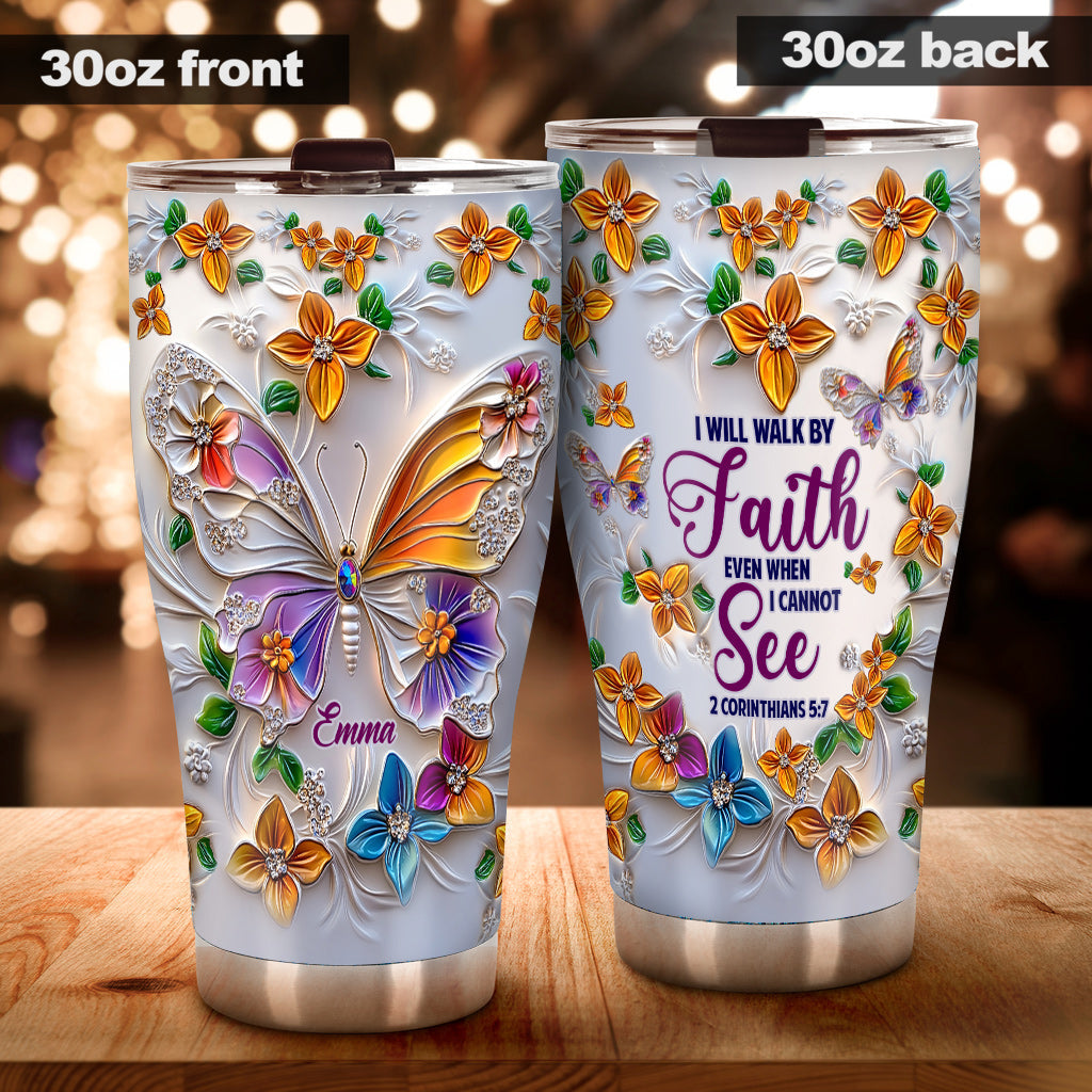 Faith Hope Love - Personalized Christian Tumbler