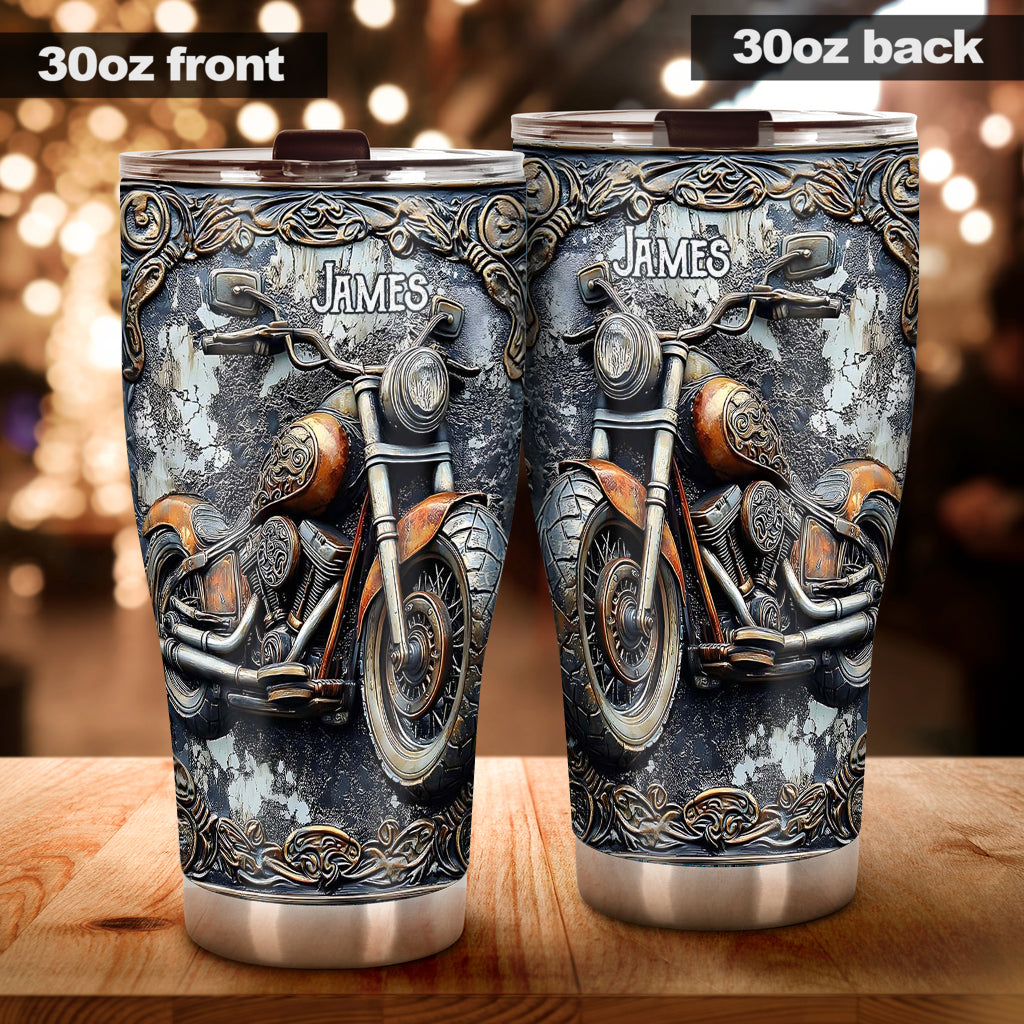 Time To Ride - Personalized Biker Tumbler