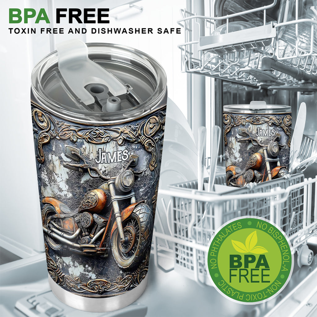 Time To Ride - Personalized Biker Tumbler