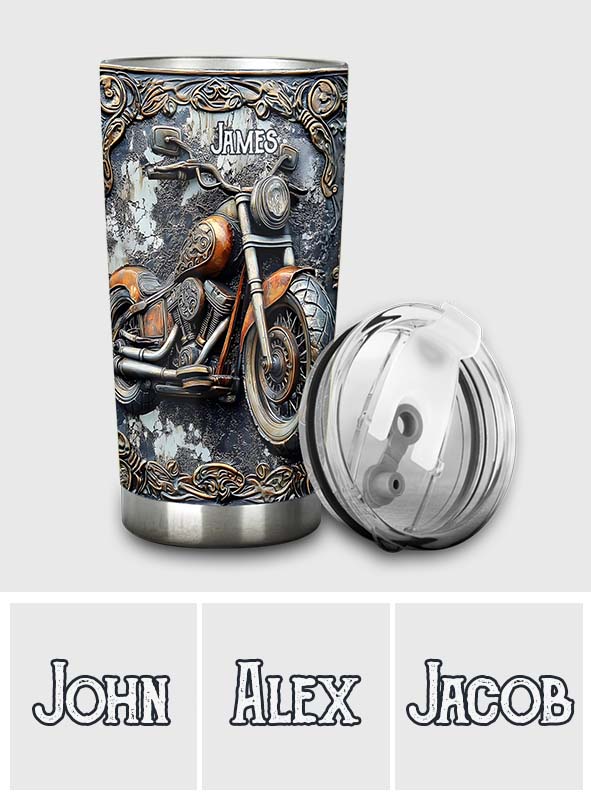 Time To Ride - Personalized Biker Tumbler