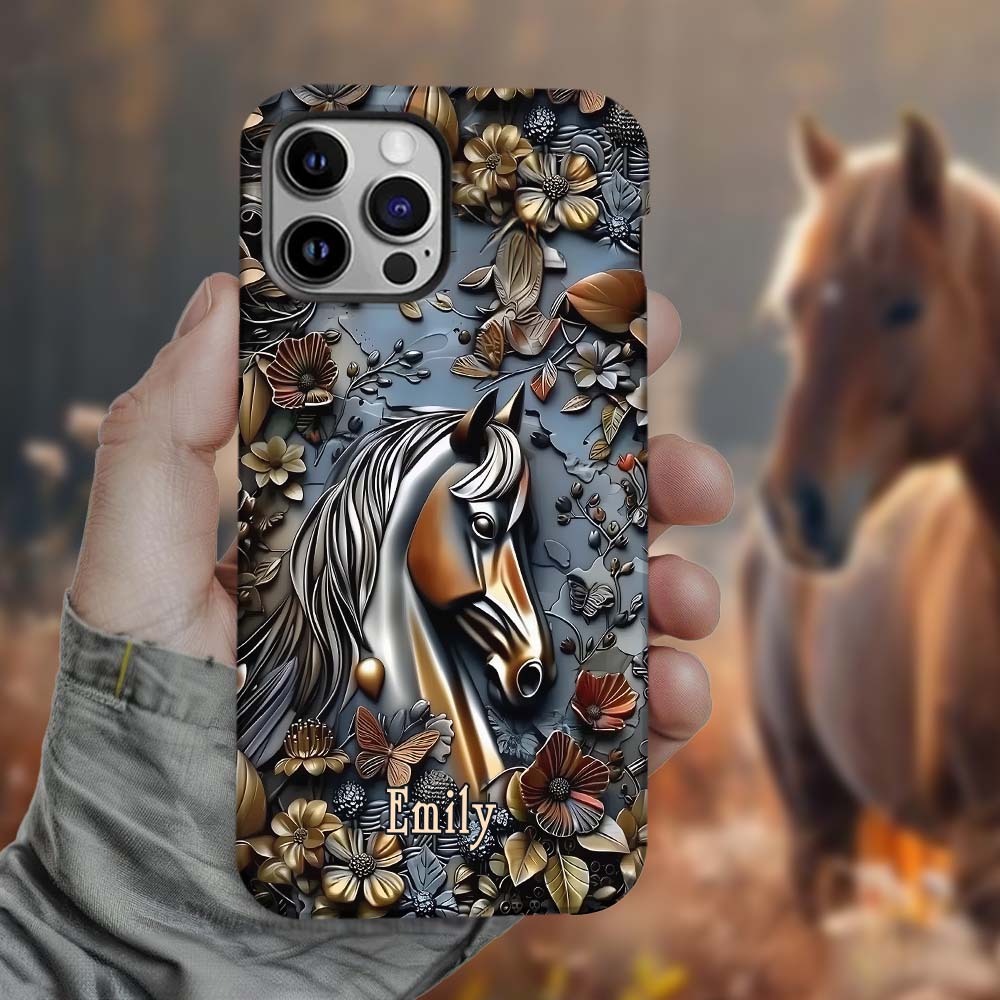 Personalized Stunning Horse Full Print Phone Case