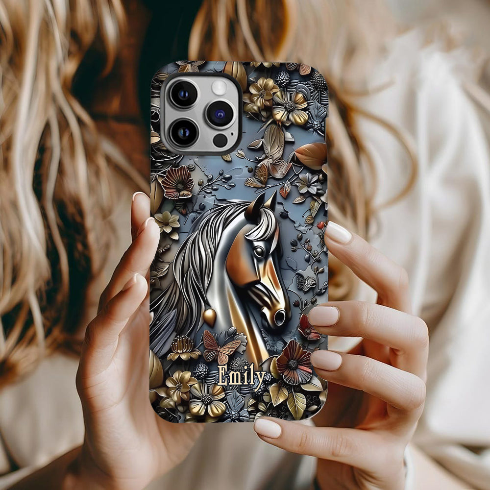 Personalized Stunning Horse Full Print Phone Case