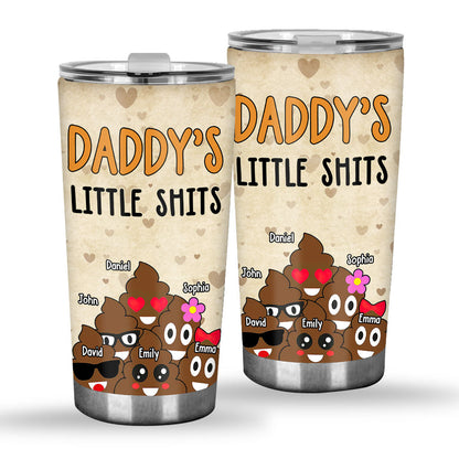 Dad's Little Cuties - Gift for dad, grandma, grandpa, mom, uncle, aunt - Personalized Tumbler