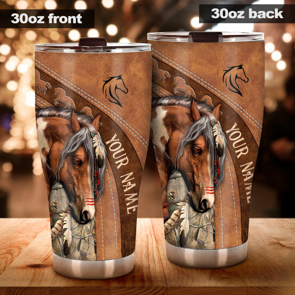 Love Horses - Personalized Horse Tumbler