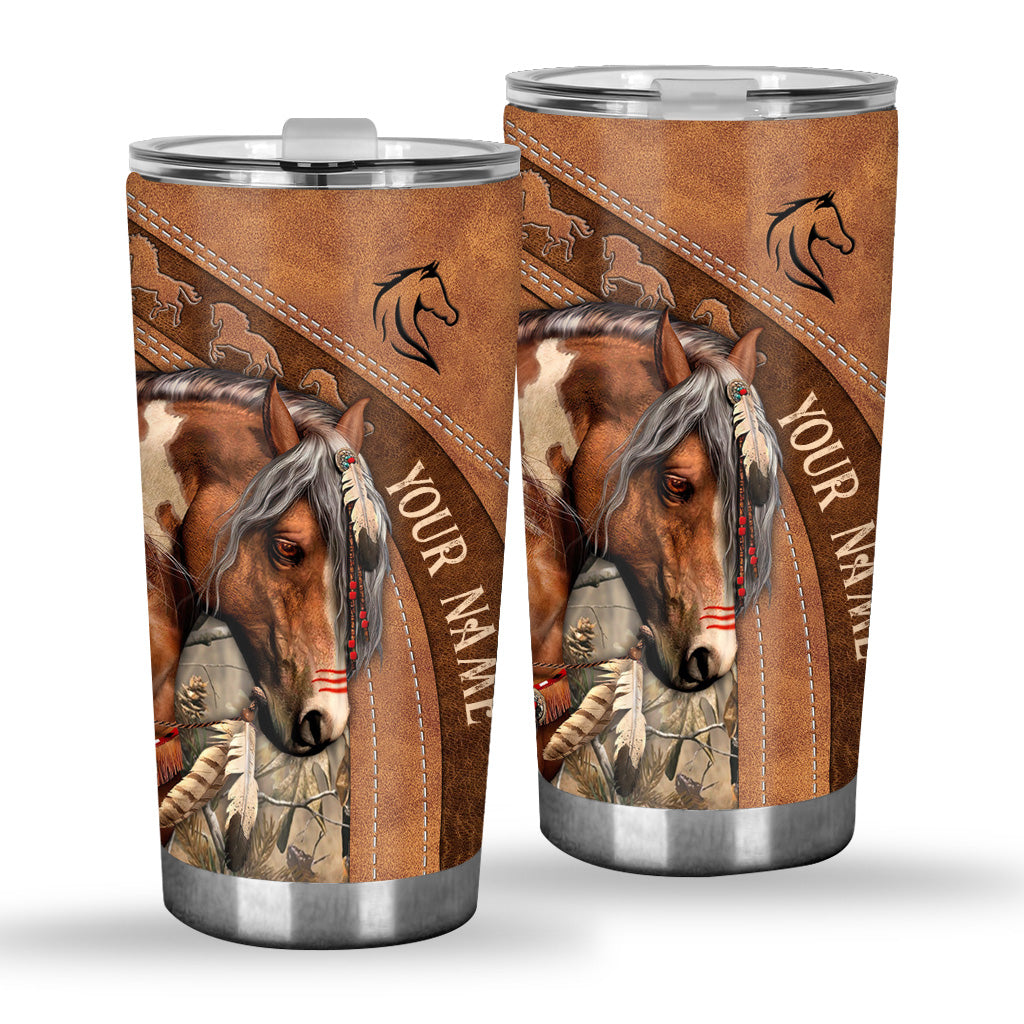 Love Horses - Personalized Horse Tumbler