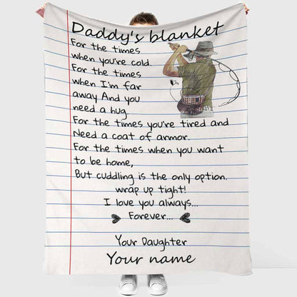 Daddy's - Fishing Personalized Blanket