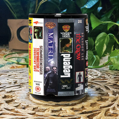 VHS Tape Classic Movies Nostalgic Black Mug