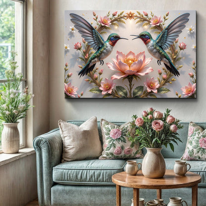 Beautiful Hummingbirds Canvas