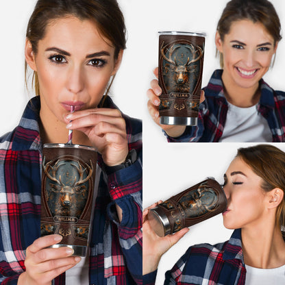 Stunning Deer - Personalized Hunting Tumbler