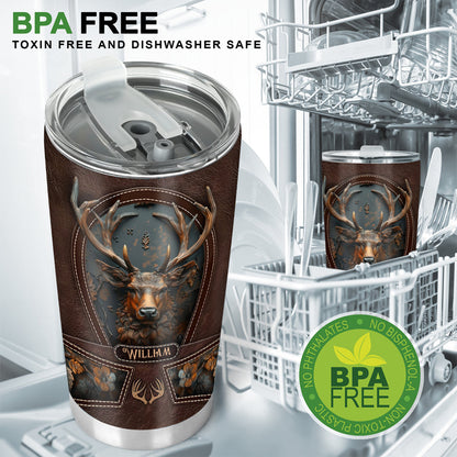 Stunning Deer - Personalized Hunting Tumbler