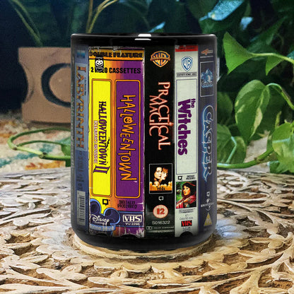 Throwback VHS Tape Cult Classic Movies Retro Nostalgic Black Mug