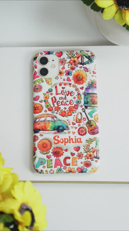 Personalized Hippie Soul Full Print Phone Case