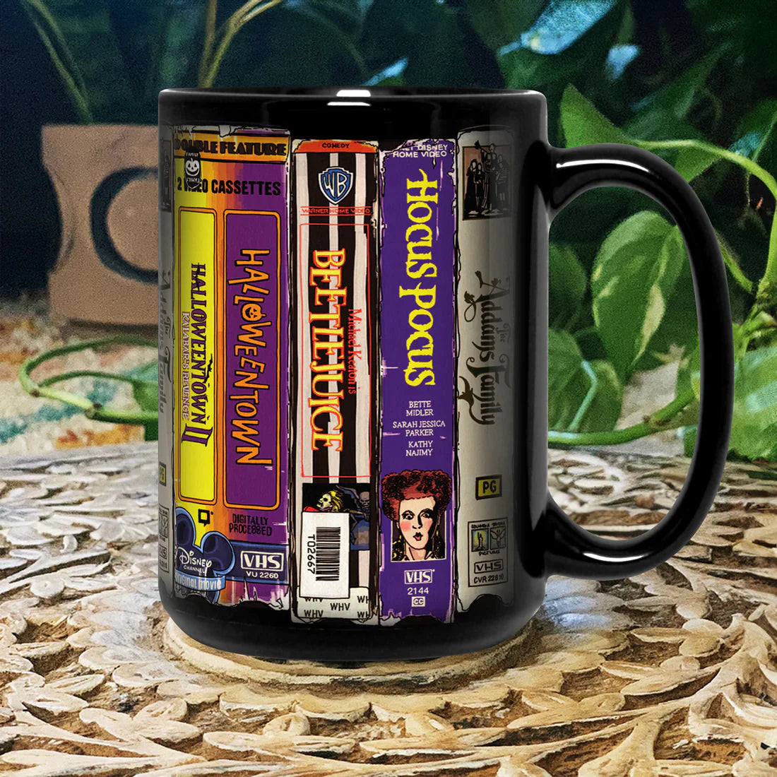 VHS Tape 90s Kids Nostalgic Movies Retro Black Mug