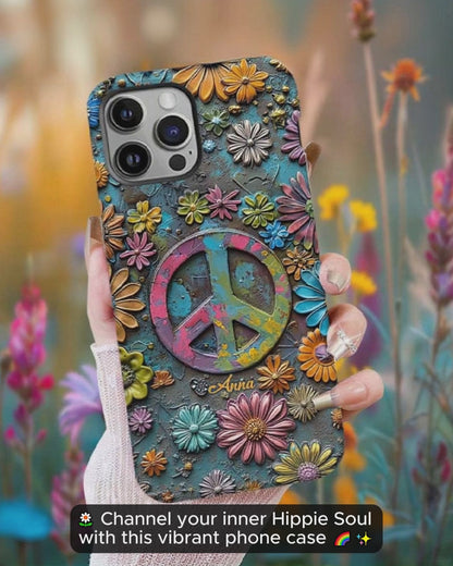 Hippie Vibes - Personalized Hippie Full Print Phone Case