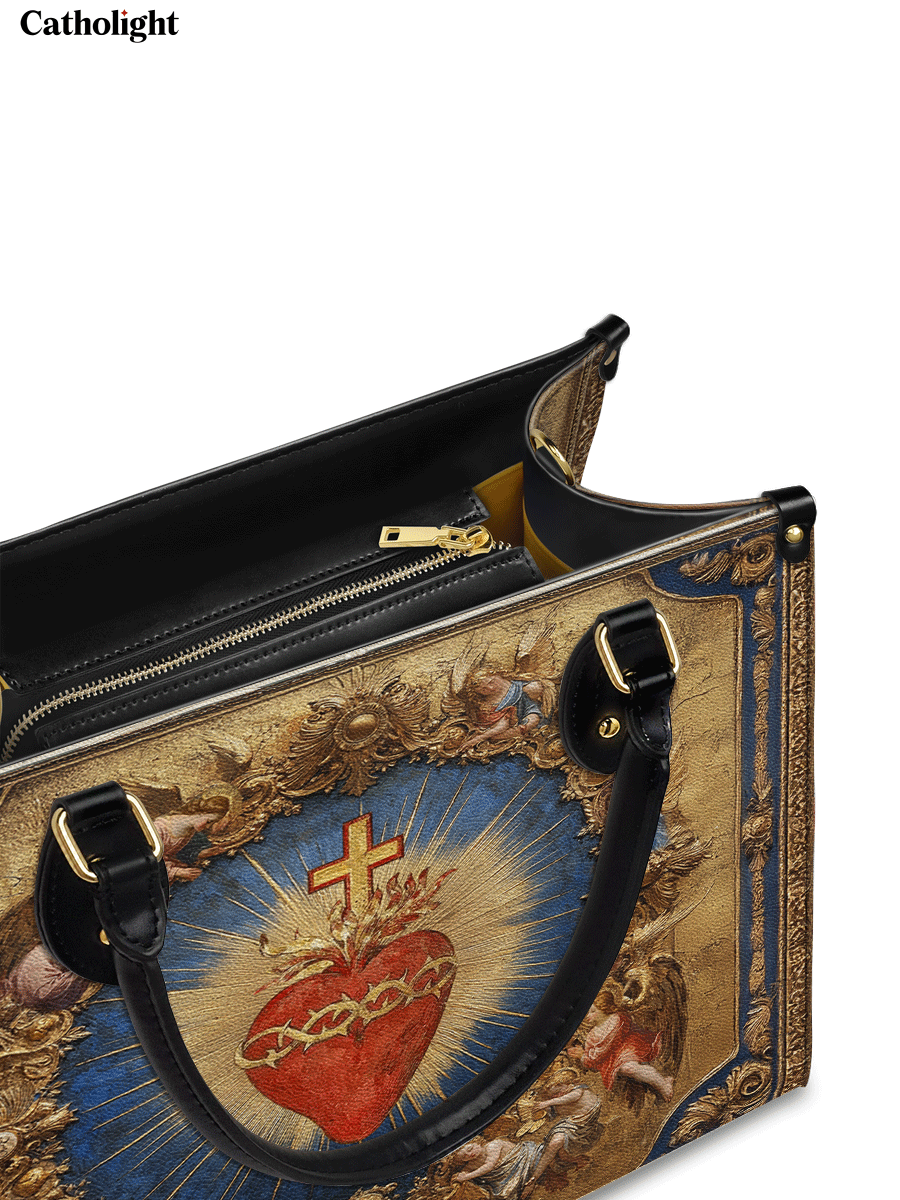 Sacred Heart of Divine Love Leather Bag