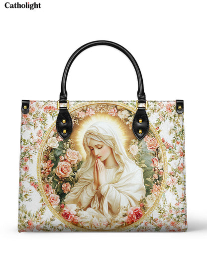 Virgin Mary's Grace Leather Bag