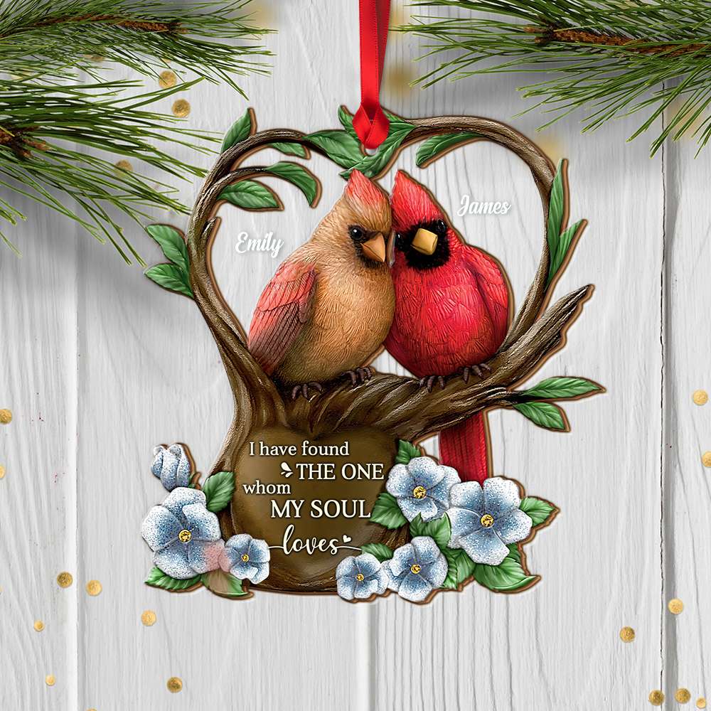 Cardinal Memorial Lover Christmas Acrylic Ornament