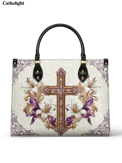 Faith & Florals Leather Bag