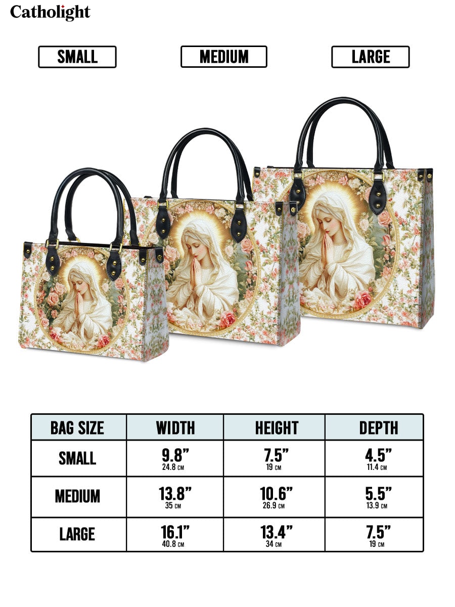 Virgin Mary's Grace Leather Bag