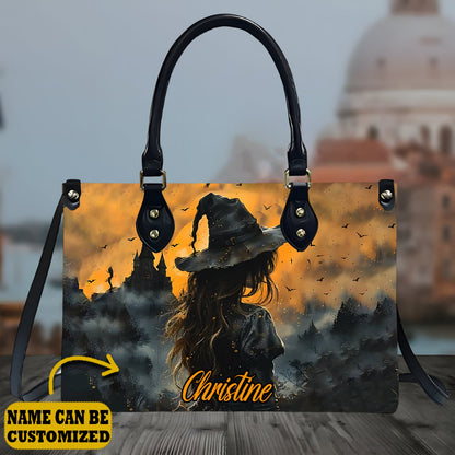 Beautiful Witch Castle - Personalized Witch Leather Handbag