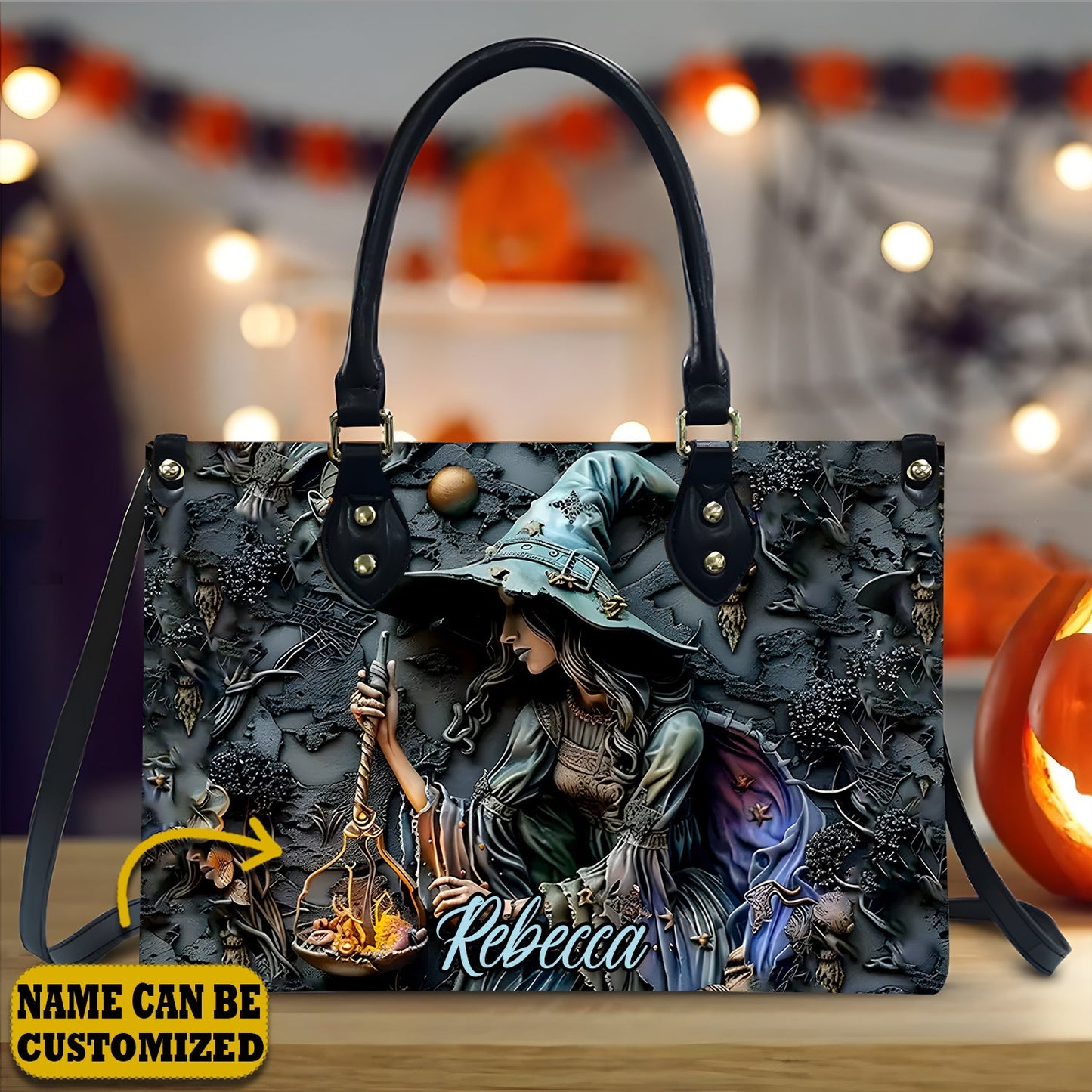 Beautiful Witch - Personalized Witch Leather Handbag