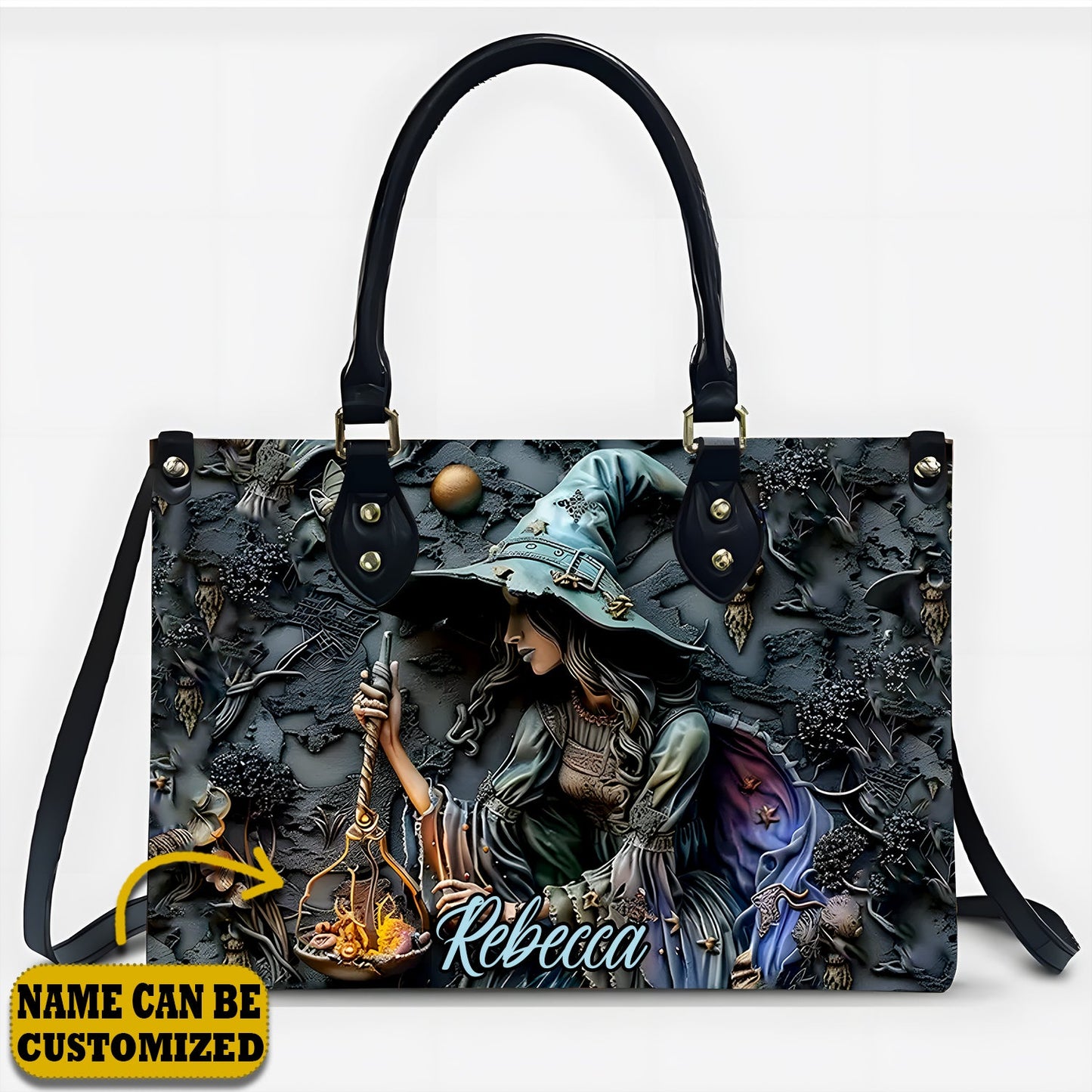 Beautiful Witch - Personalized Witch Leather Handbag