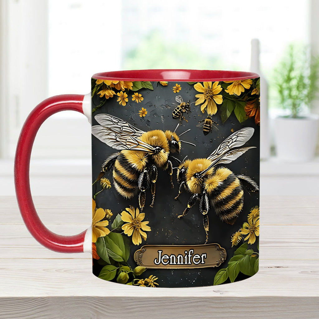 Personalized Bee Garden Accent Mug