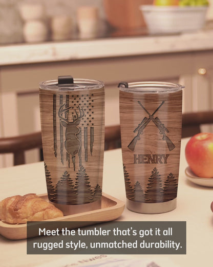 Deer Hunting - Personalized Hunting Tumbler