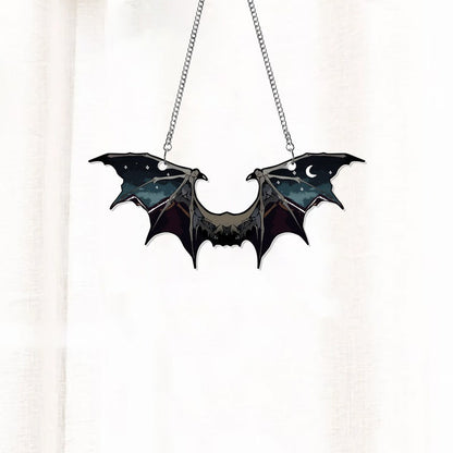 Fantasy Bat Wings Acrylic Window Hanging, Indoor Decor, Bat lovers gift, Funny Bat window decor, Halloween Gift, Halloween decor, Garden Gift, Bat Lover’s