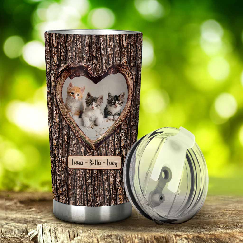 Fill Your Heart - Personalized Cat Tumbler