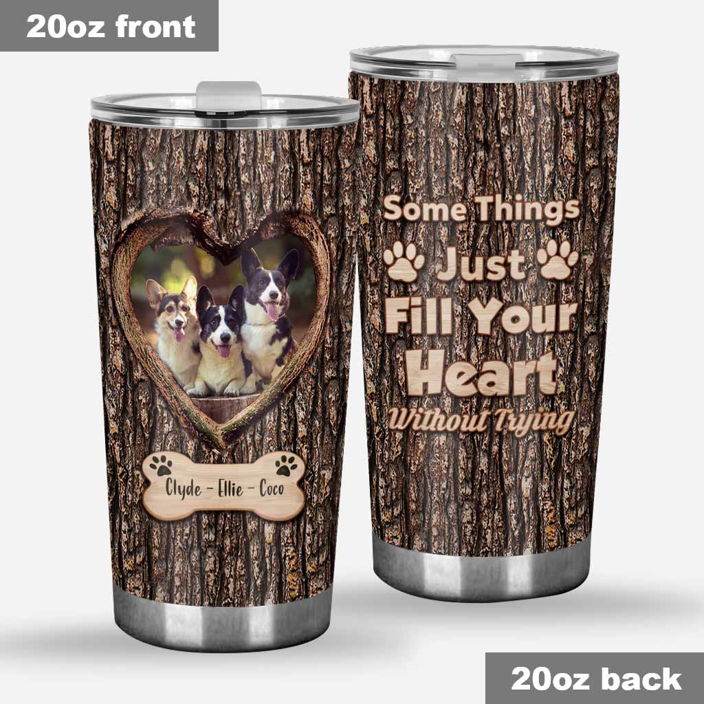 Fill Your Heart - Personalized Dog Tumbler