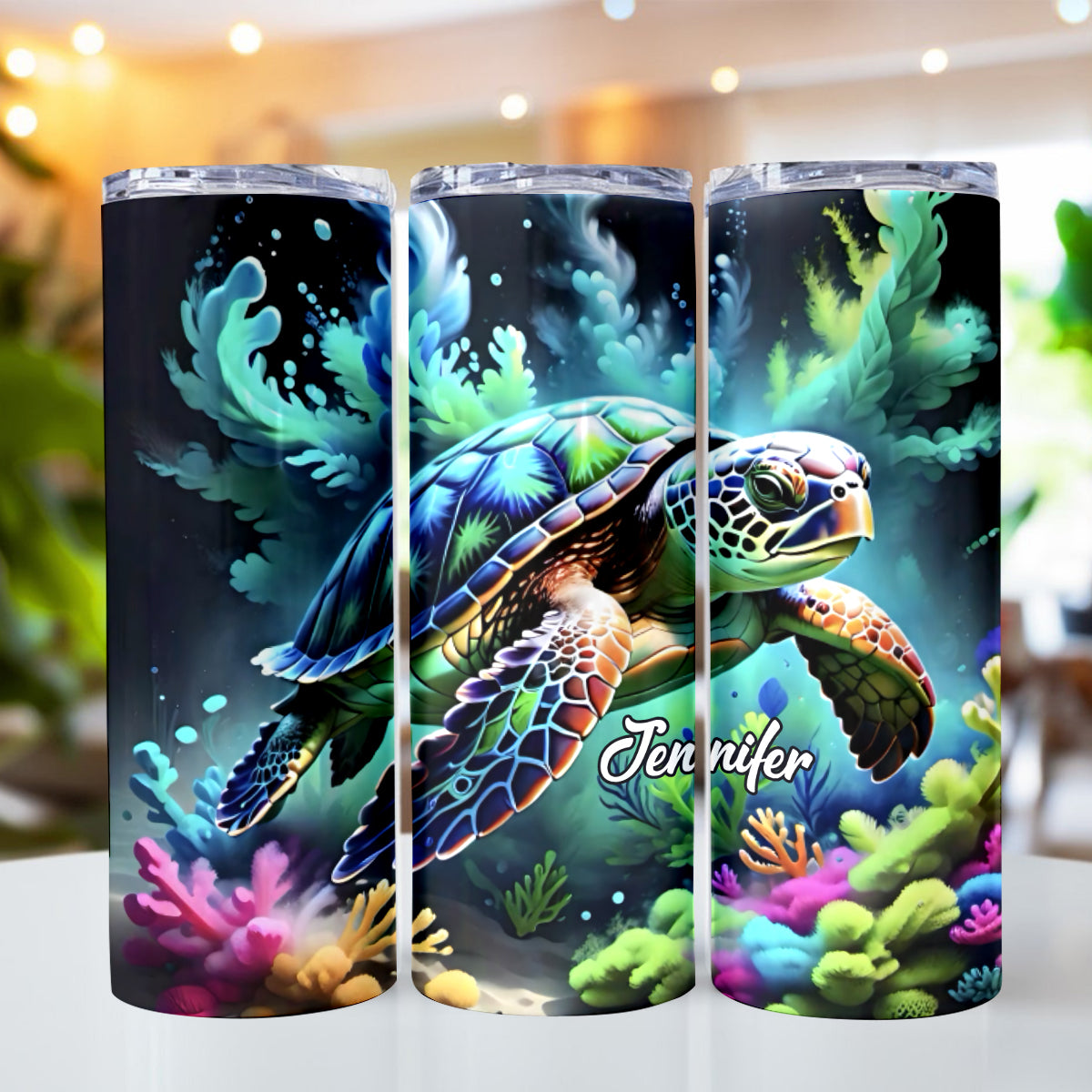 Love Turtles - Personalized Turtle Skinny Tumbler