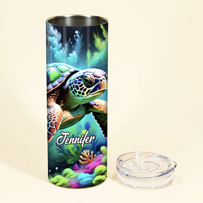 Love Turtles - Personalized Turtle Skinny Tumbler