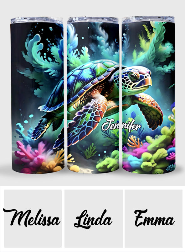 Love Turtles - Personalized Turtle Skinny Tumbler