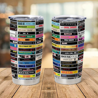 Classic Punk Rock Tapes Cassette Tumbler