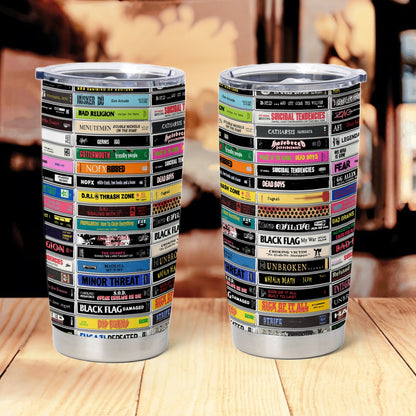 Classic Punk Rock Tapes Cassette Tumbler