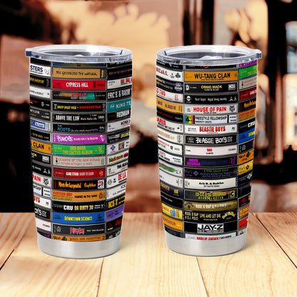 Classic 80’s & 90’s Hip Hop Tapes Cassette Tumbler