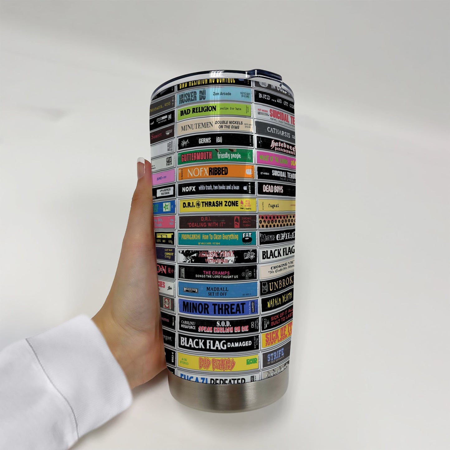 Classic Punk Rock Tapes Cassette Tumbler