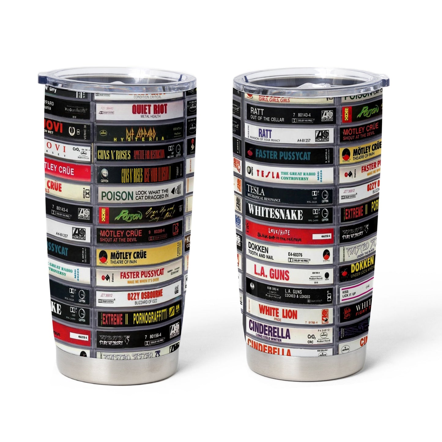 Metal Heavy Metal Kings Classic Rock Tapes Cassette Tumbler