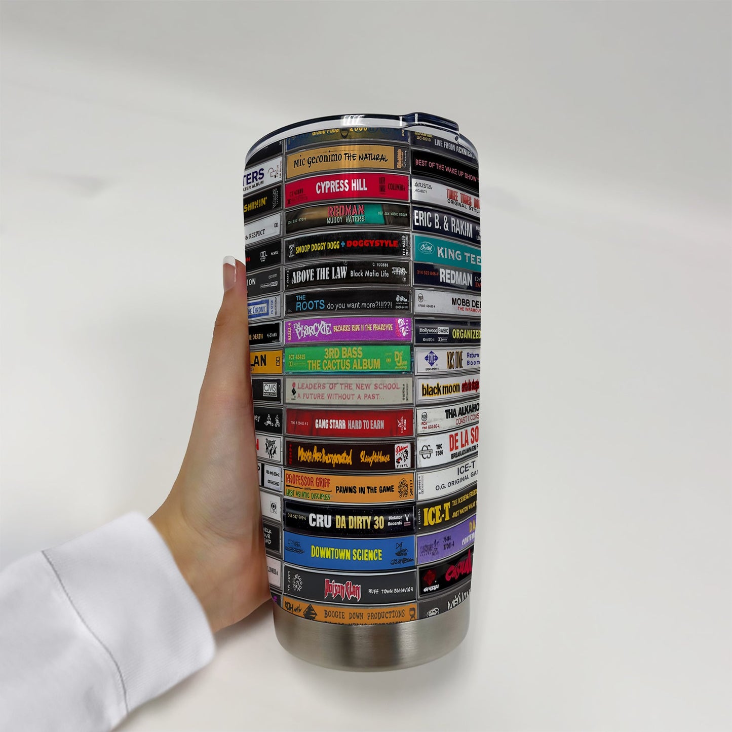 Classic 80’s & 90’s Hip Hop Tapes Cassette Tumbler