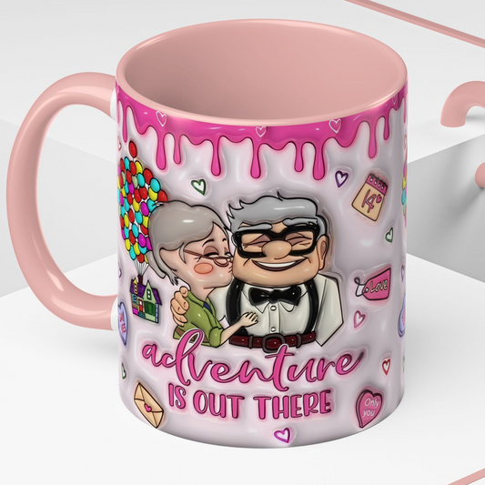 Adventure Cute Couple - Personalized Couple Accent Mug