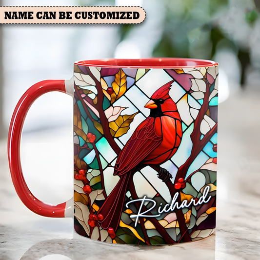 Personalized Cardinal Ceramic Accent Mug