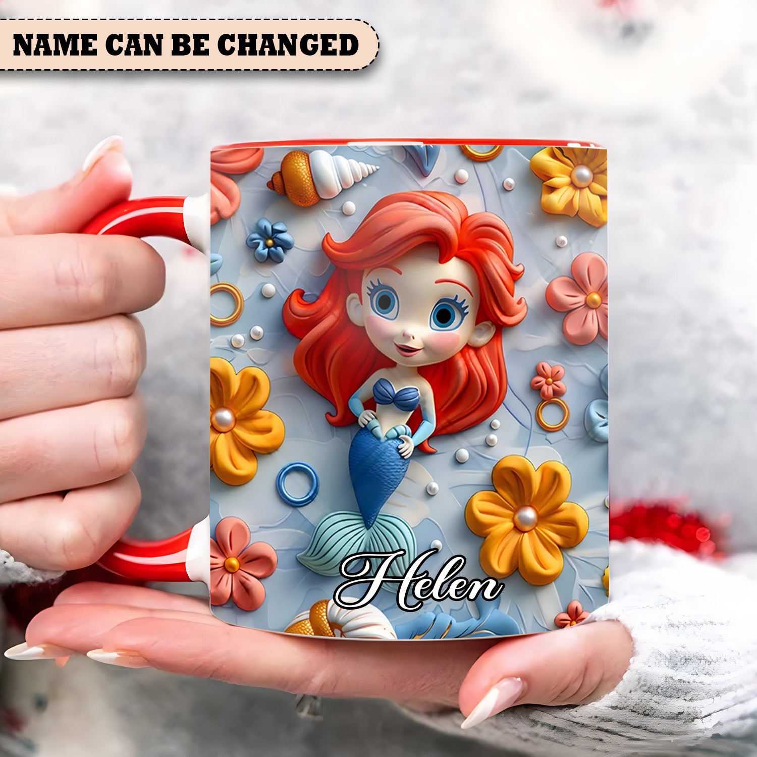 DN Beautiful Princess Of Ocean Accent Mug 