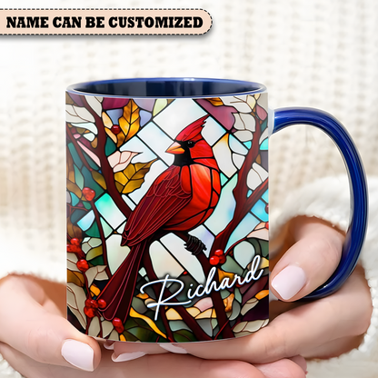 Personalized Cardinal Ceramic Accent Mug