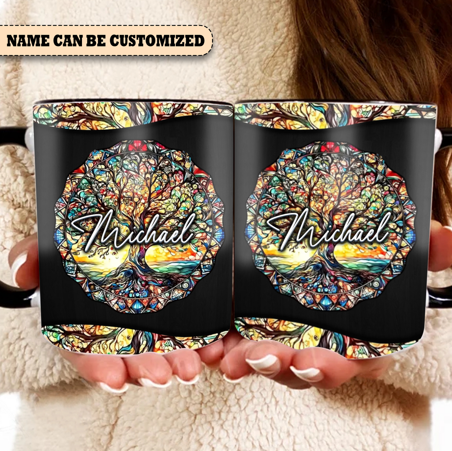 Tree Of Life  - Personalized Hippie Accent Mug