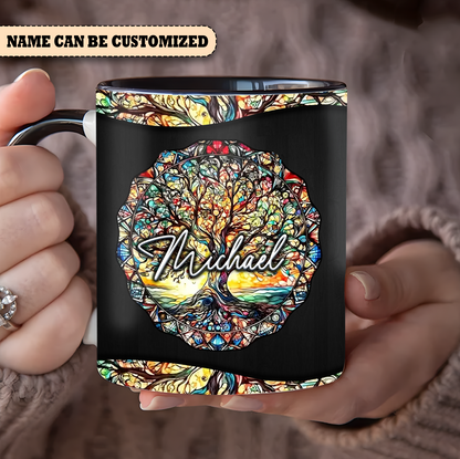 Tree Of Life  - Personalized Hippie Accent Mug