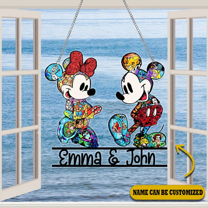 Couple Disney Customized Acrylic Window