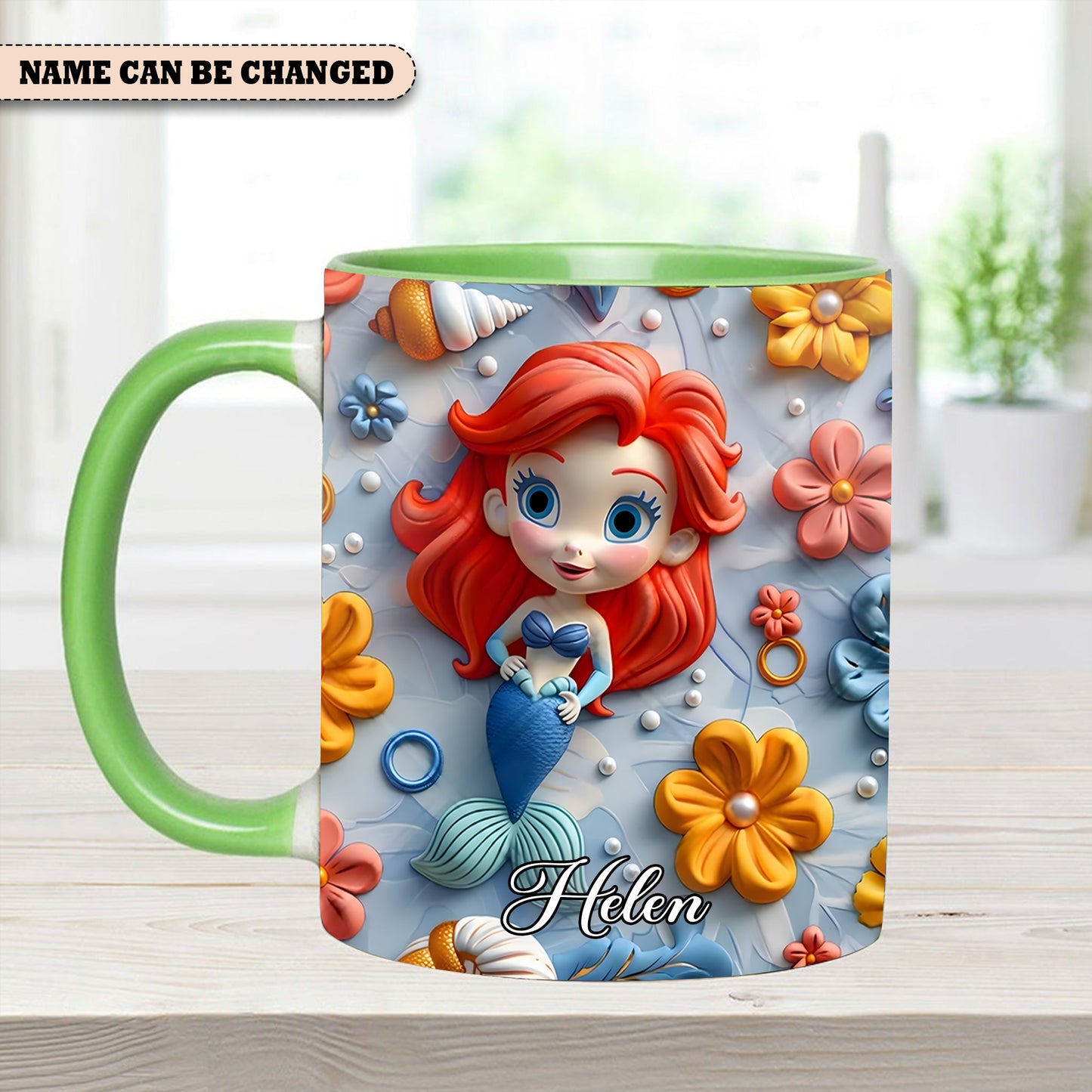 DN Beautiful Princess Of Ocean Accent Mug