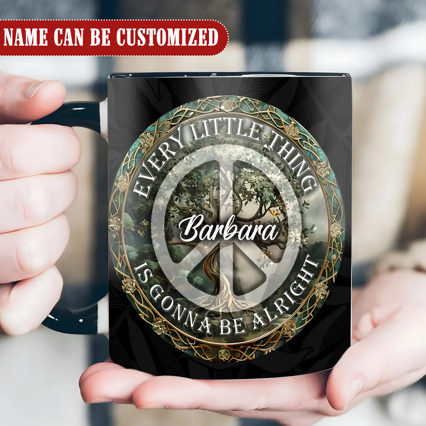 Tree Of Life Hippie - Personalized Hippie Accent Mug